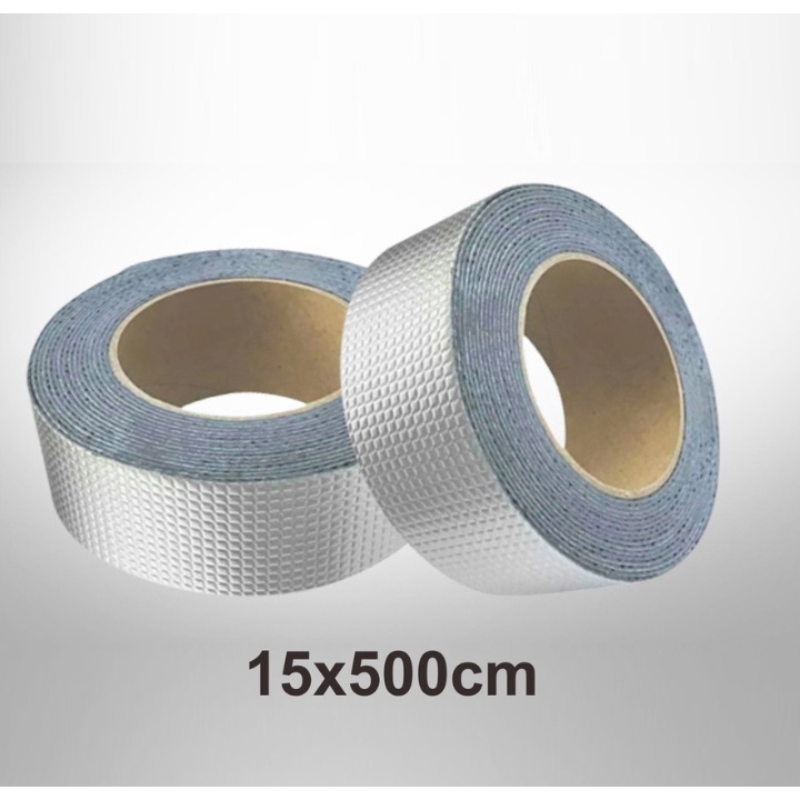 GTE | LAKBAN ANTI BOCOR ALUMINIUM BUTYL TAPE WATERPROOF TAHAN PANAS | Lakban ukuran 5x300cm / 5x500cm/10x500cm/15x500cm Anti panas Menambal Lubang