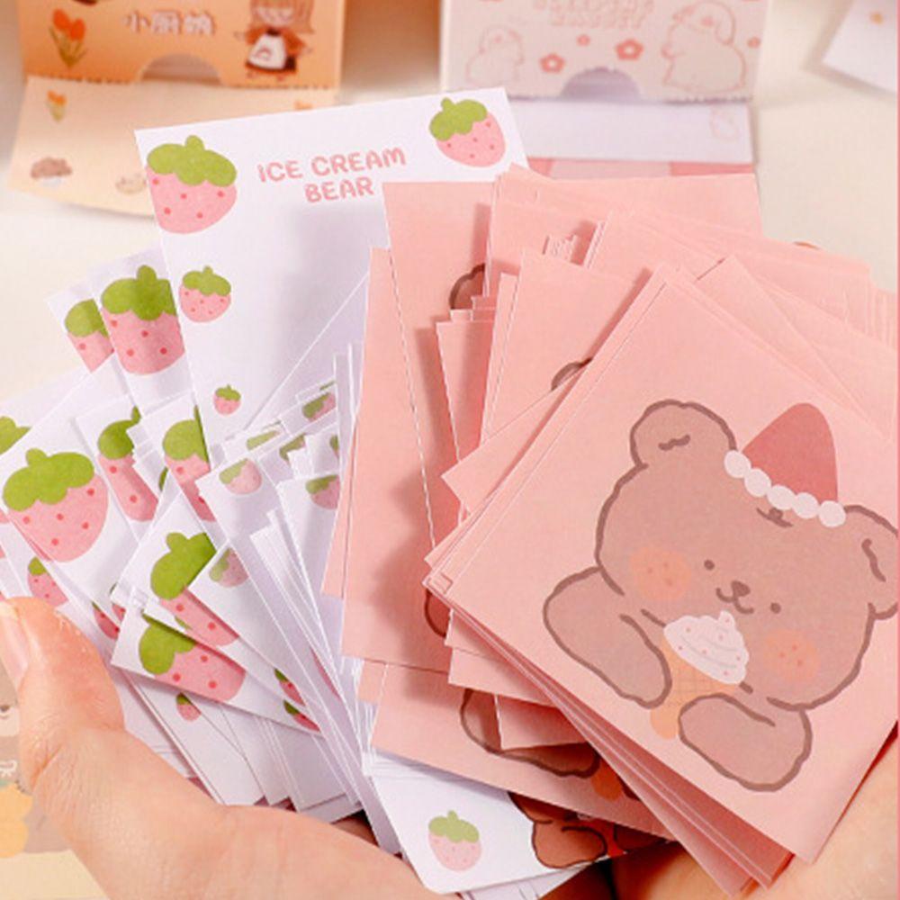 Lanfy Kartun Sticky Notes Lucu Removable Perlengkapan Kantor Sekolah Memo Stiker Sticky Stationery Memo Pad