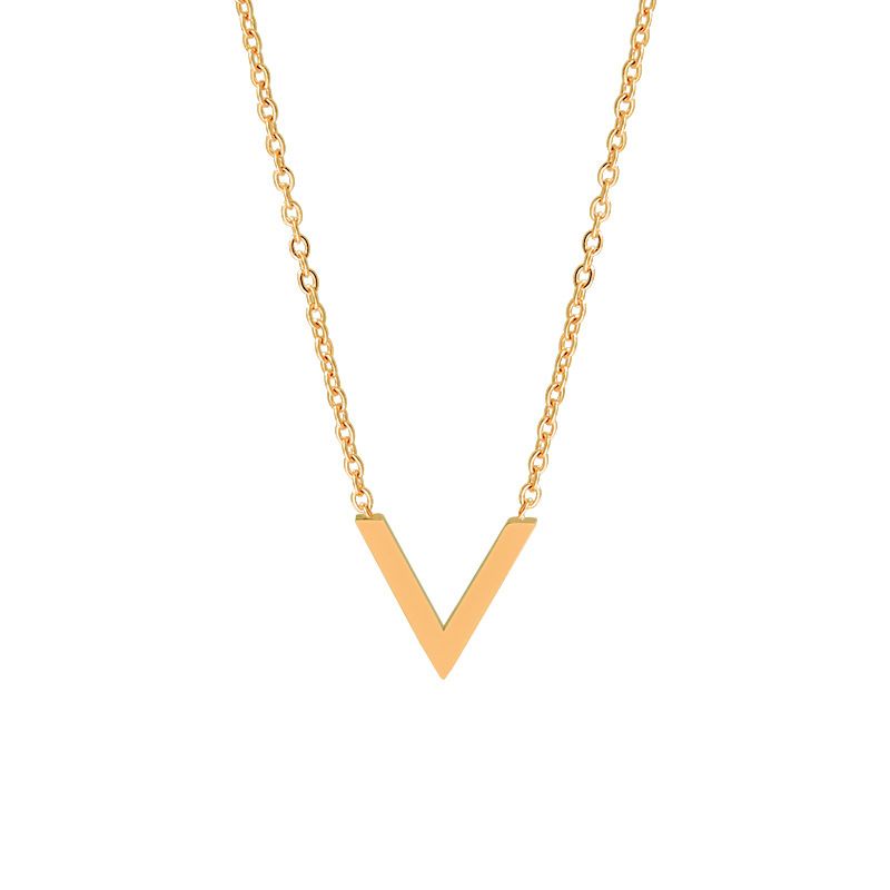 Kalung Titanium Koye V Rosegold K04139