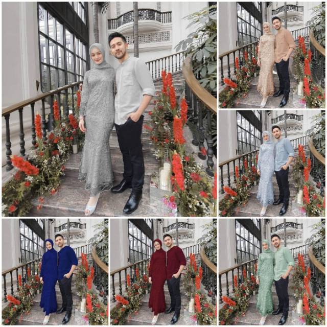 REOFST - ORI Couple Yudistira Bhn roberto cavali lapis tile bordir LD 110 Baju Couple Tunangan