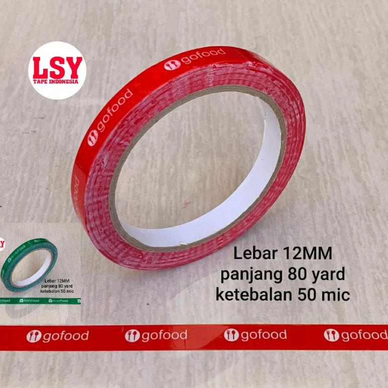

[PROMO LVR72] lakban makanan / isolasi gofood 12mm x 90 yard Murah Banget