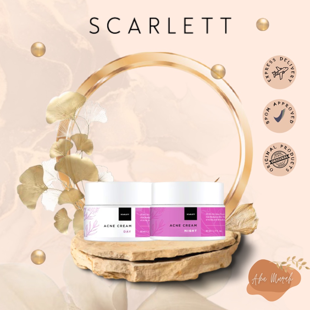 ✨ AKU MURAH ✨SCARLETT CREAM WAJAH ACNE