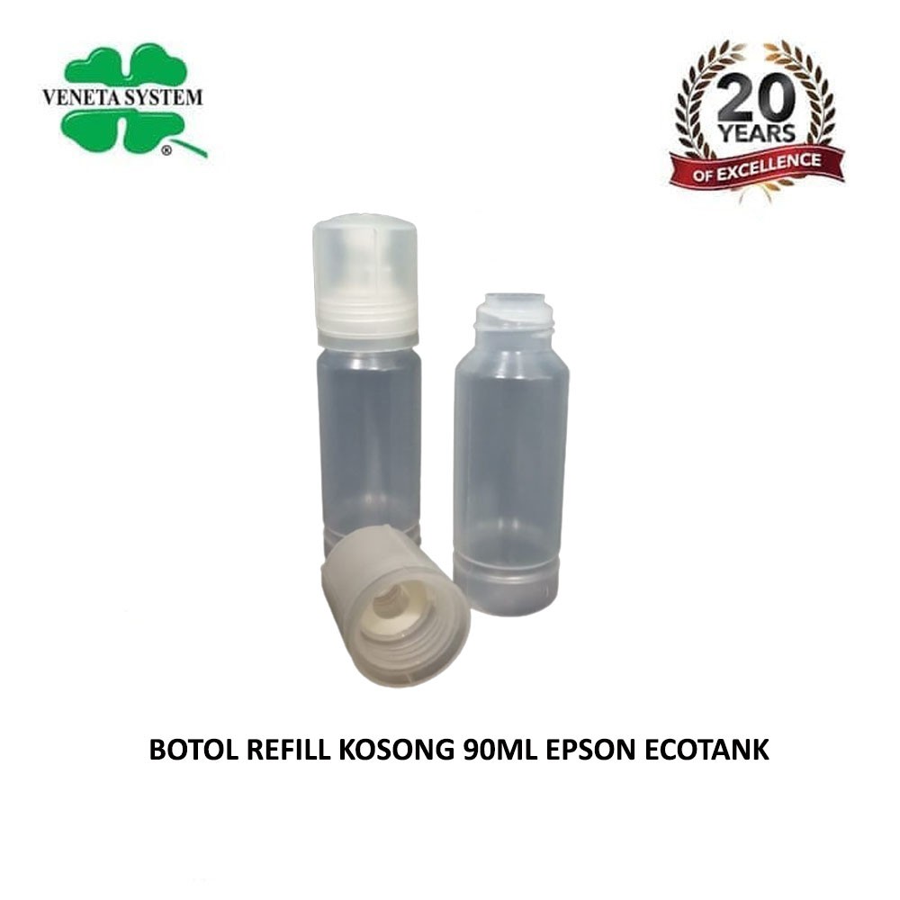 Botol Tinta Kosong 90 ml / Botol Tinta Refill Printer Epson Eco Tank