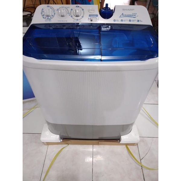Mesin cuci 2tabung 9,7kg (kotacirebon) Sharp AQUA MAGIC  est-97/est-96cl (wil kota cirebon)