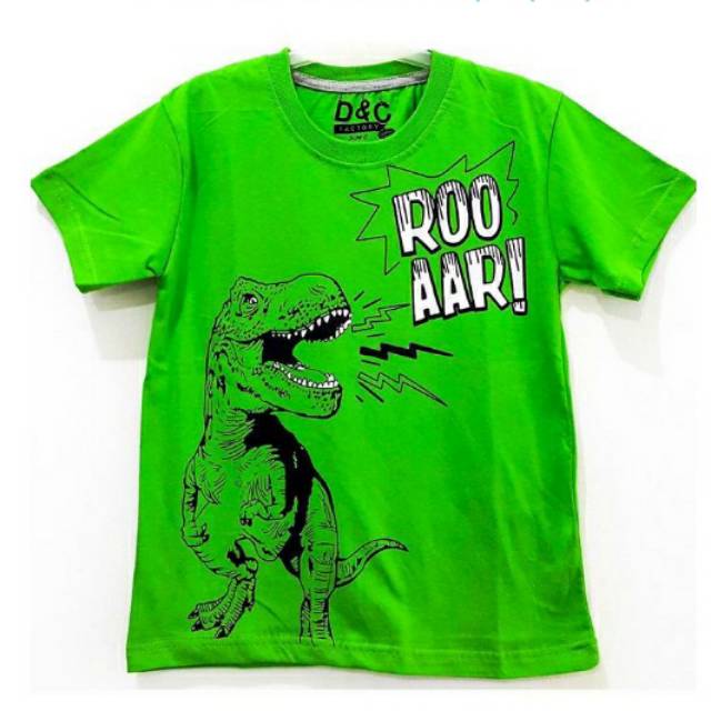 Kaos Anak D&C / kaos dinosaurus / kaos anak murah