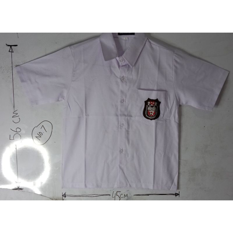 baju seragam sekolah SD lengan pendek no 7