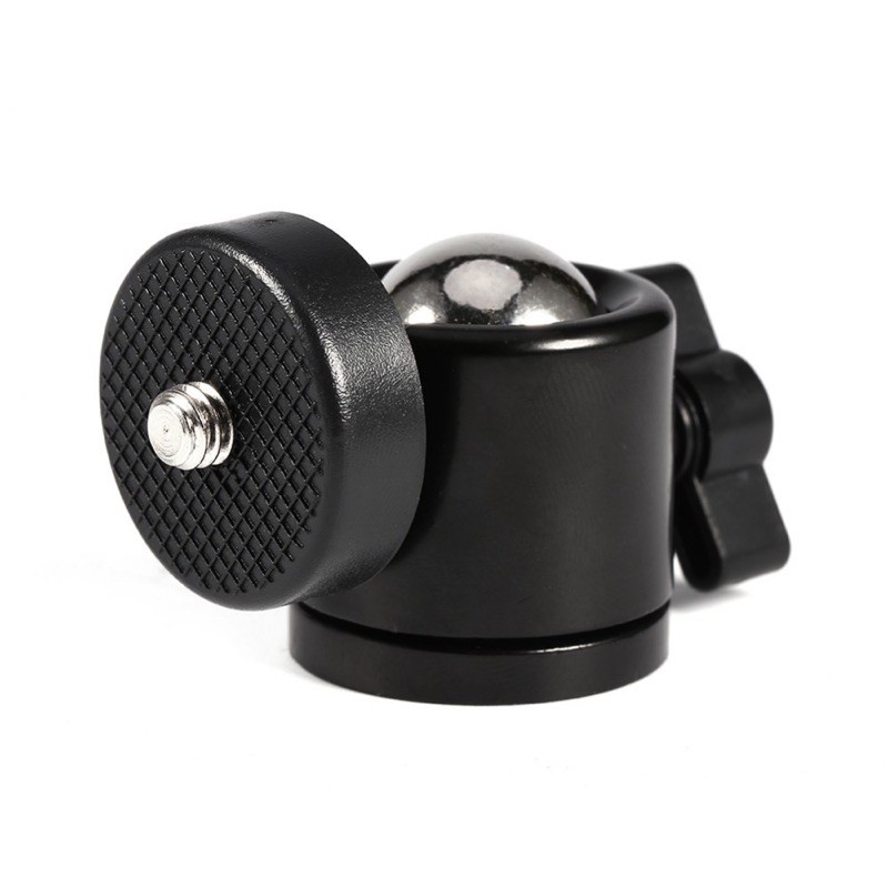 Mini Ball Head dapat putar 360 dengan 1/4 Sekrup untuk Tripod / Kamera dan ringlight
