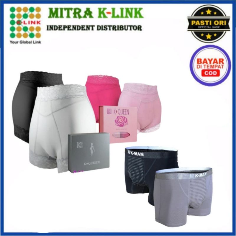 (ORI K-LINK) K MAN K QUEEN CELANA DALAM TERAPI KESEHATAN K LINK ORIGINAL UNTUK VITALITAS PRIA WANITA