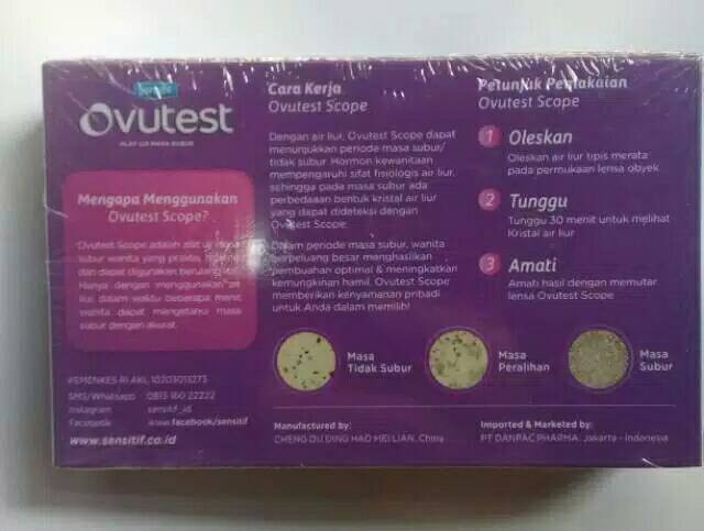 OVUTEST SCOPE Alat uji kesuburan wanita / Alat tes masa subur