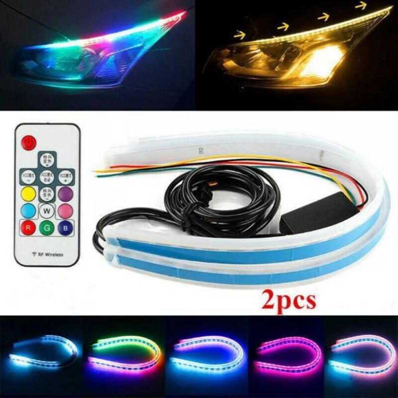 SEPASANG LED ALIS 60CM REMOTE RGB