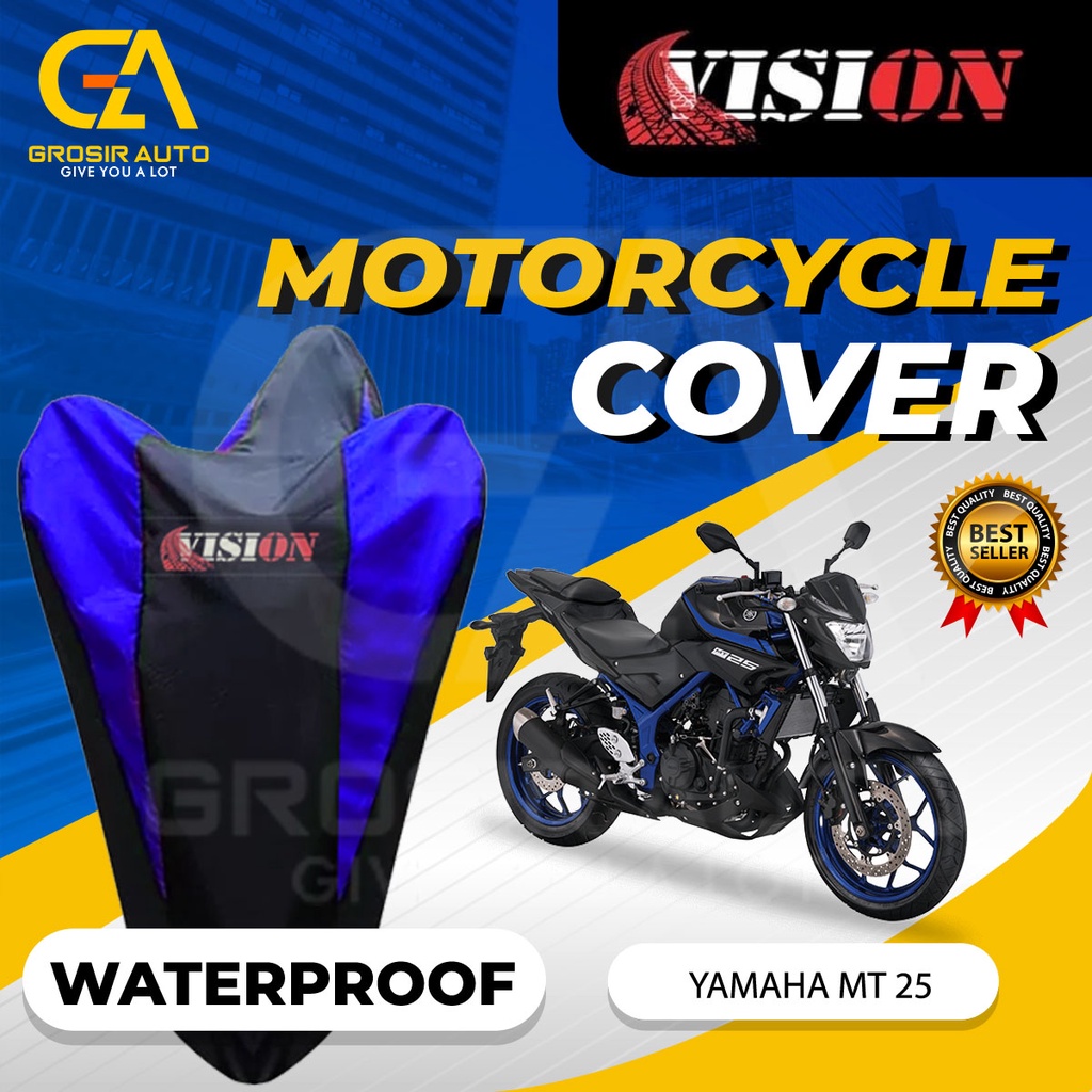 Sarung Motor MT 25 Anti air Vision / Cover Selimut Penutup Sarung Mantel Motor Vision