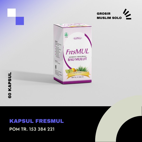 

Obat herbal ampuh atasi bau mulut tidak sedap alami herbal FresMul Original Griya Herba 60 Kapsul Asli