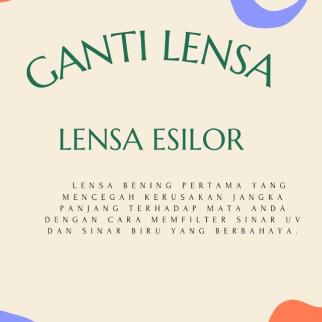 LENSA ANTI RADIASI ESILOR  CRIZAL BLUE RAY