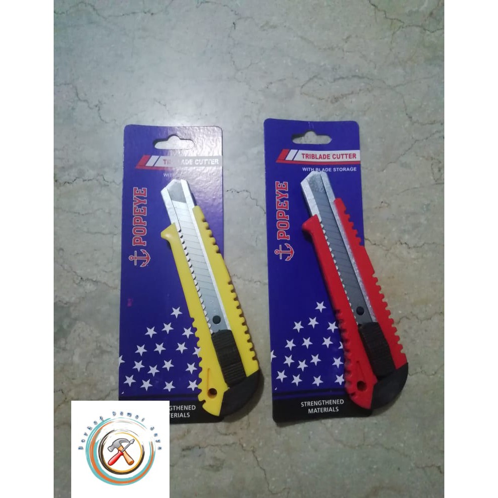 

Cutter Besar / Pisau Cutter Besar High Quality dengan isi 3 pcs