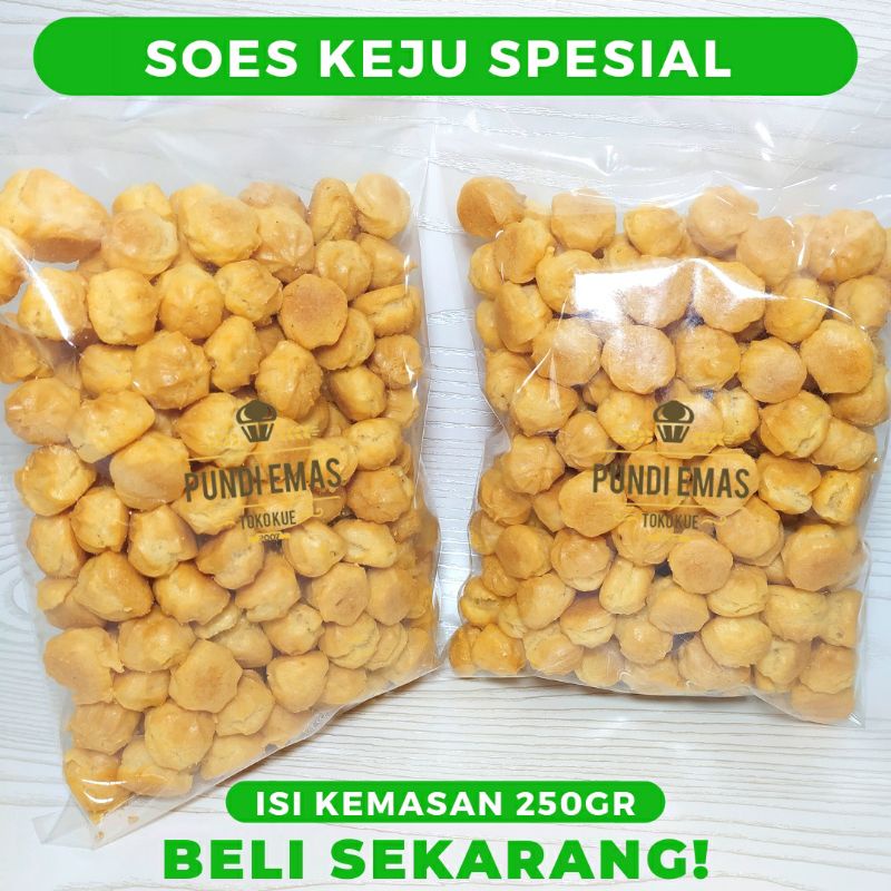 Soes Keju Weston / Soes Spesial / Kue Soes / Makanan Ringan / Cemilan / Soes Kering Bandung Isi 250 Gram