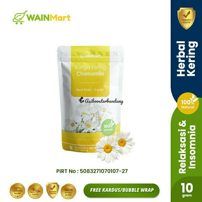 

ANTI IMSOMNIA ! Teh Bunga Chamomile Herbal Relaksasi Kaya Antioksidan