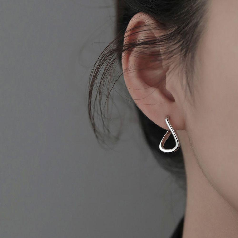 Nanas Polos Anting Hoop Pesta Indah Perhiasan Hadiah Goth Telinga Studs