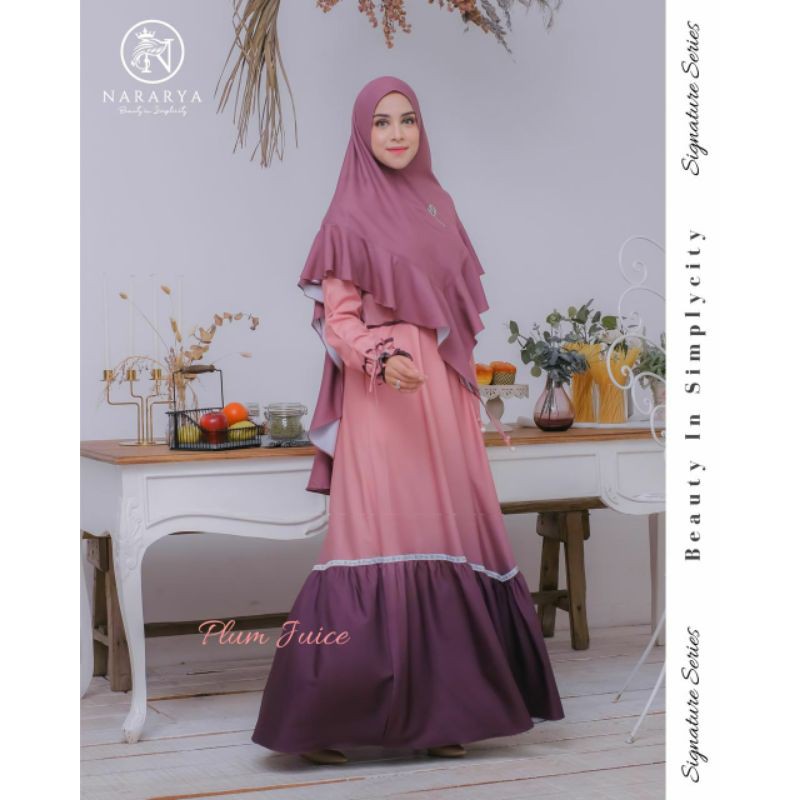 Rainbow nararya dress syar'i