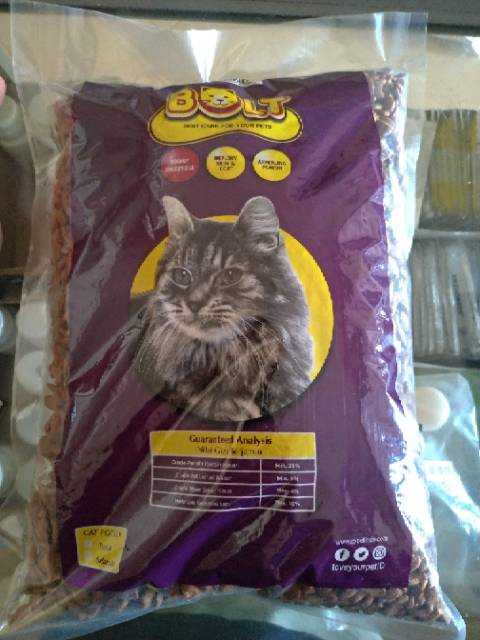 BOLT PAKAN KUCING  / BOLT CAT FOOD RASA TUNA