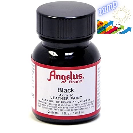 

Angelus Black Leather Paint Cat Bahan Kulit Sepatu Tas Jaket Dll USA