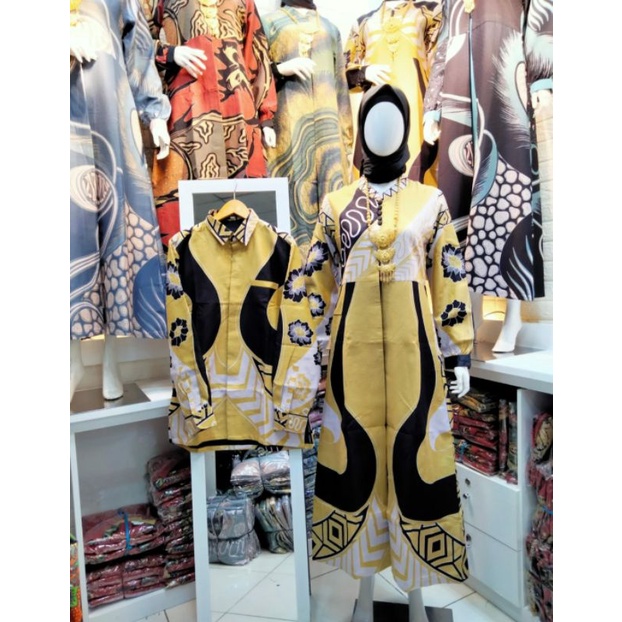 COUPLE KEMEJA GAMIS BATIK BAHAN DOLBY PREMIUM THAMRIN CITY