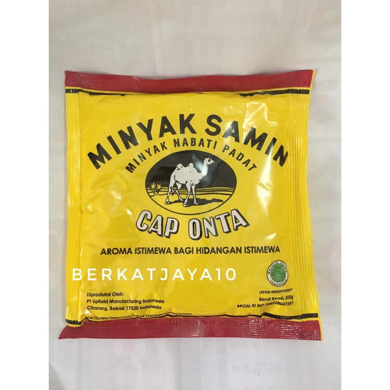 Minyak Samin Cap Onta kemasan sachet 200 gr