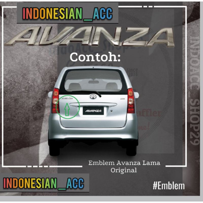 Emblem/Logo Avanza Vvti/ Avanza Lama