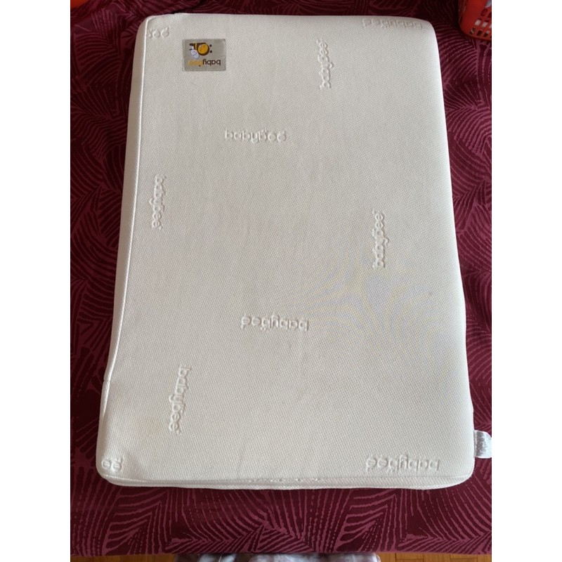 baby bee latex matras preloved 95x65x7.5cm include protector and free sheet