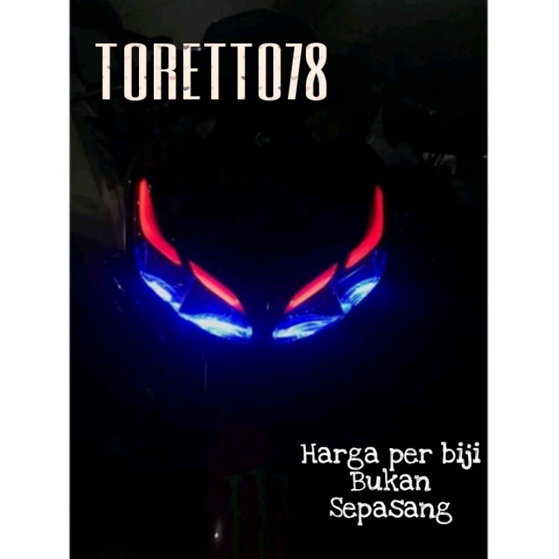 Lampu Alis LED Demon Alis LED DRL Alis Led All Varian All Warna Langsung Kirim Motor Mobil Custom Murah Universal All Brand