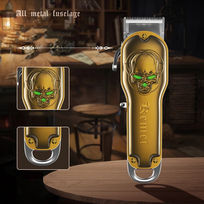 Kemei hair trimmer km1961 professional rechargeable hair clipper haircut oil head clipper hair carving engraving barber clipper