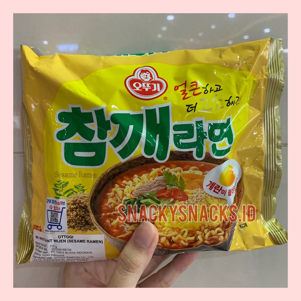 OTTOGI Sesame Ramen / MIE INSTAN TELOR KOREA (NON HALAL) 115gr