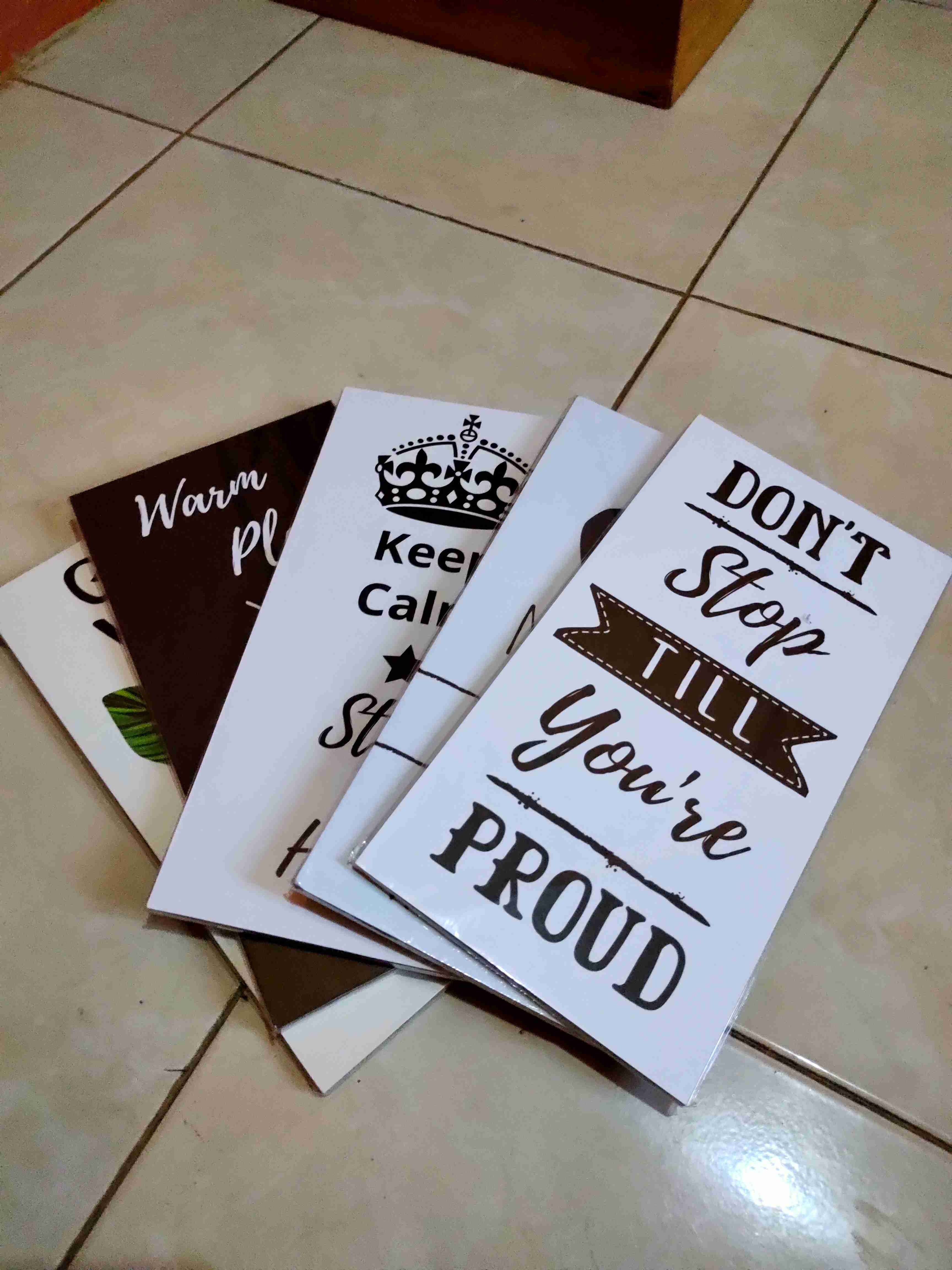 Hiasan Dinding Dekorasi Ruang Rumah Quote Flamingo Tropical Tropis