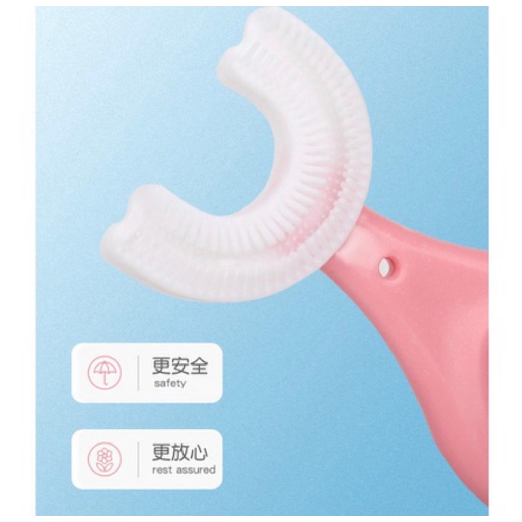 Sikat Gigi Anak Bentuk U Bahan Silikon / Training Toothbrush / Tooth Brush Baby Silicon type U Sikat Gigi Bayi Anak Sikat