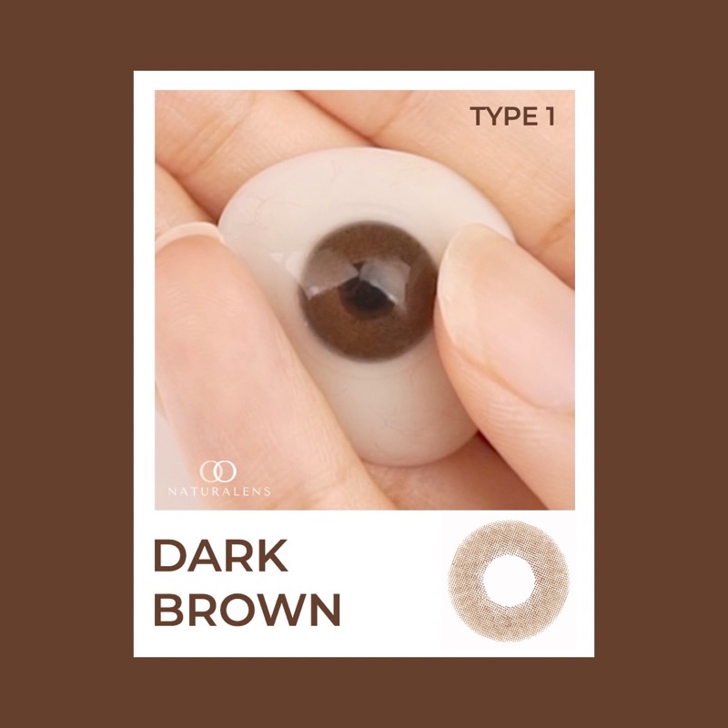 Naturalens Dark Brown Softlens BioMoist (0 sd -10) Contact Lens