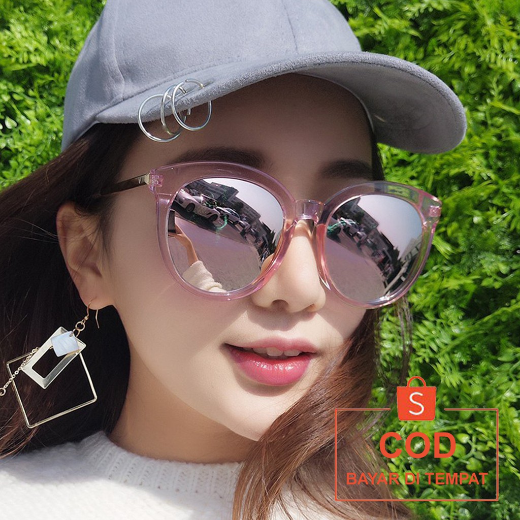 ✅COD Kacamata Fashion Matahari Anti Radiasi Hitam Photocromic Korean Style Sunglasses Kaca Mata Aksesoris Wanita Gaya Korea