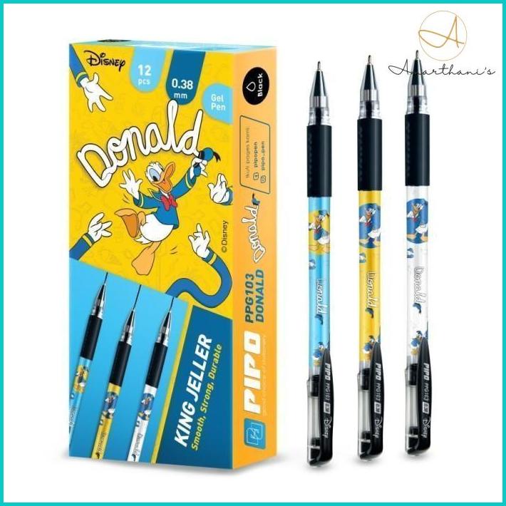 

Ac - Pulpen Tinta Hitam 0.38 Mm Karakter Mickey Donald Daisy Motif Kartun S