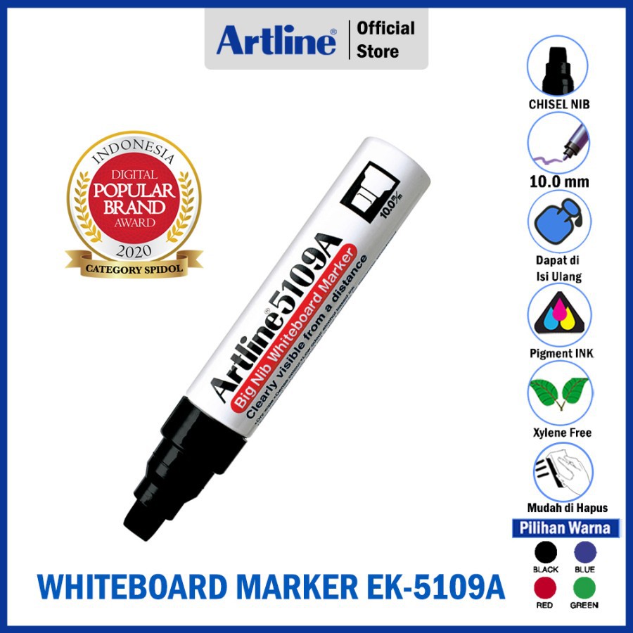 

SPIDOL ARTLINE NON PERMANENT BIG NIB WHITEBOARD MARKER EK-5109A