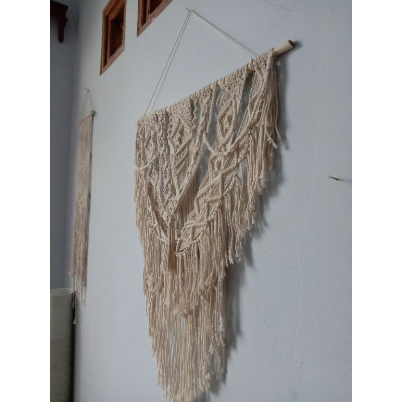 READY STOK) macrame hiasan dinding / macrame wall hanging/ Dekorasi rumah