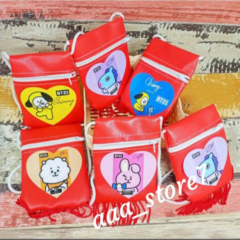 dompet slempang anak cewek/dompet slempang bts