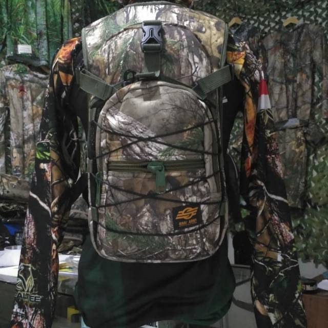 Tas berburu hunting Hydro camo motif real xtra