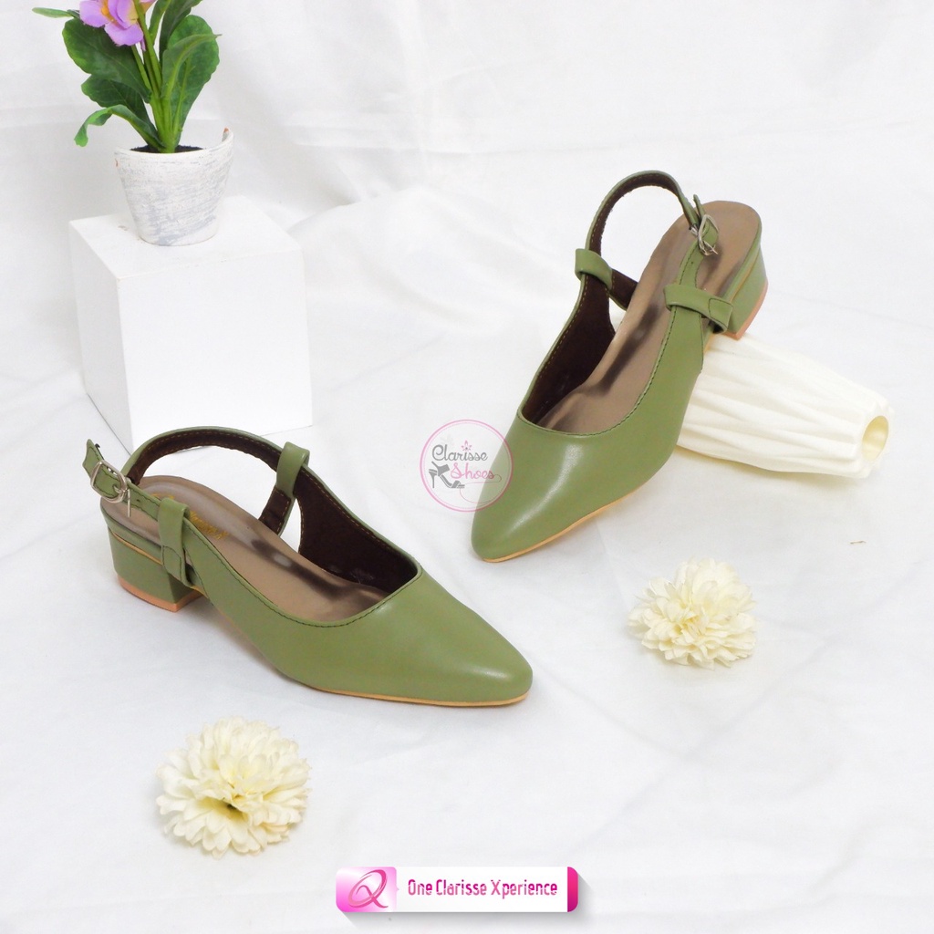 Clarisse Heels Wanita MAUREN Hak Tahu 3 CM Sepatu Pump