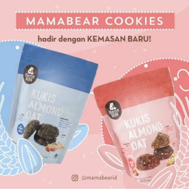 MamaBear Kukis Almond Oat 150gr