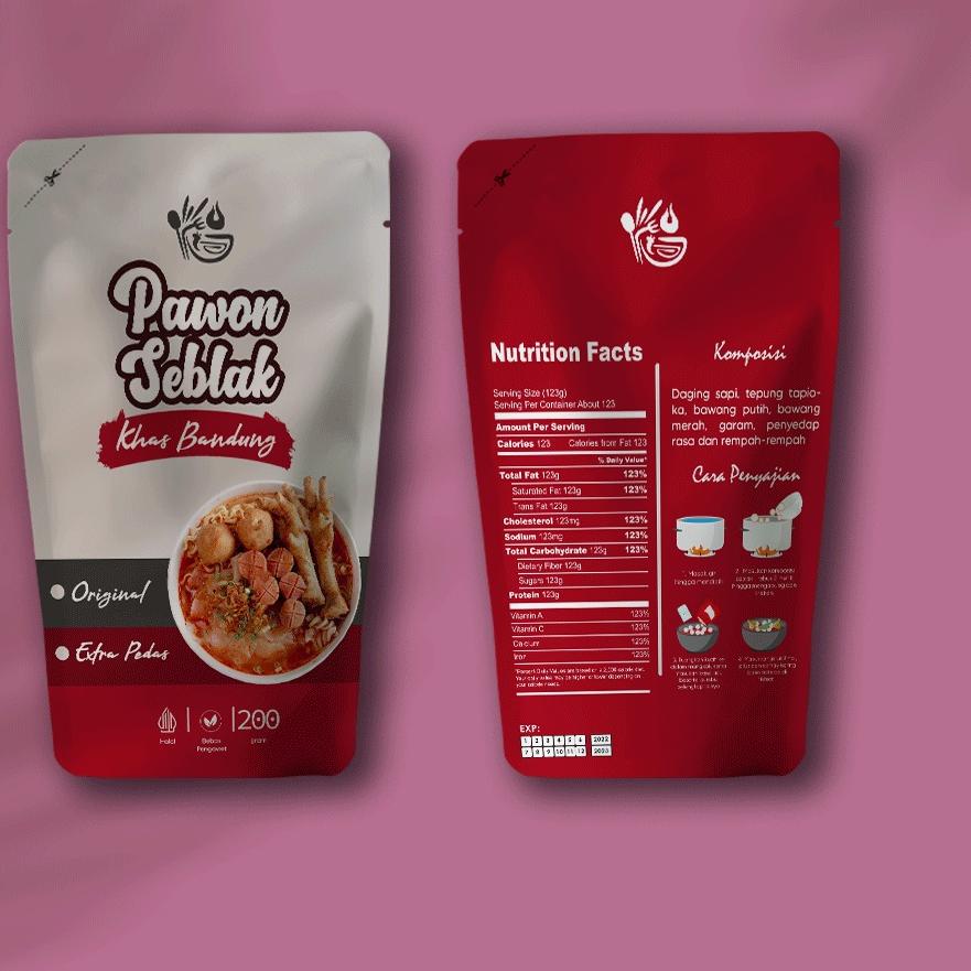 

➨ Livy Packaging - Standing Pouch Cetak Full Printing Kemasan Snack Makanan Ukuran 16x24cm ㊣