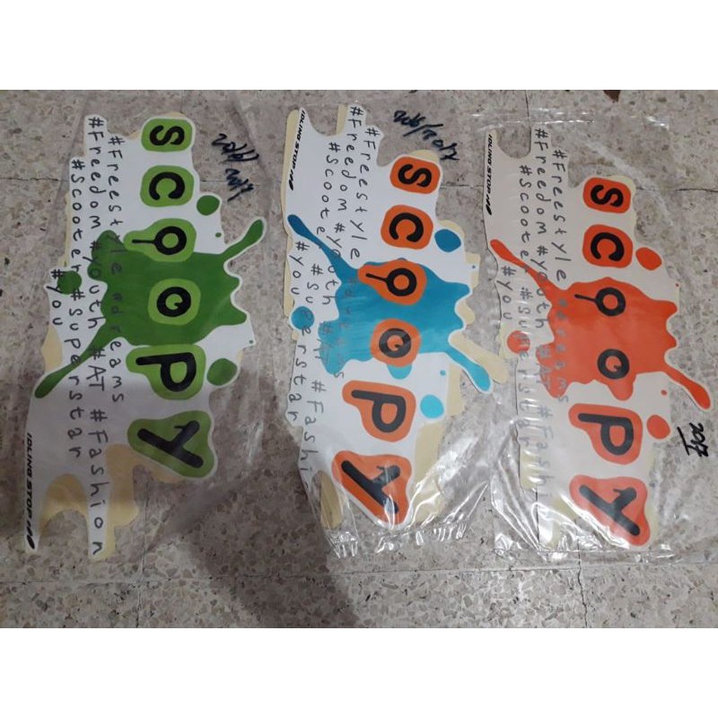 striping sticker lis standar motor honda scoopy 2017