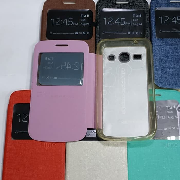 SAMSUNG G350 / CORE PLUS sarung flip cover ume/ sarung model buku