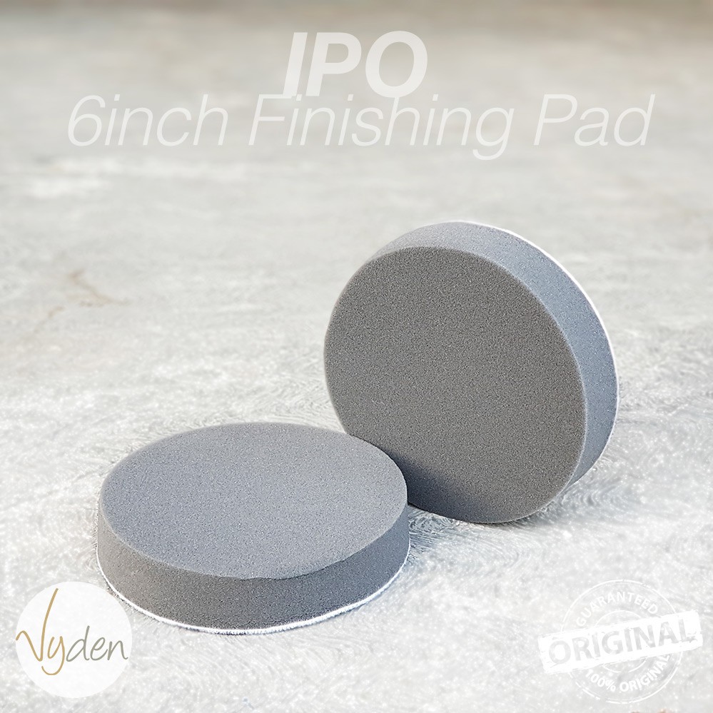 IPO Black Finishing Waxing Pad 6 Inch Flat Wax Sealant Busa Mesin Poles Mobil MURAH