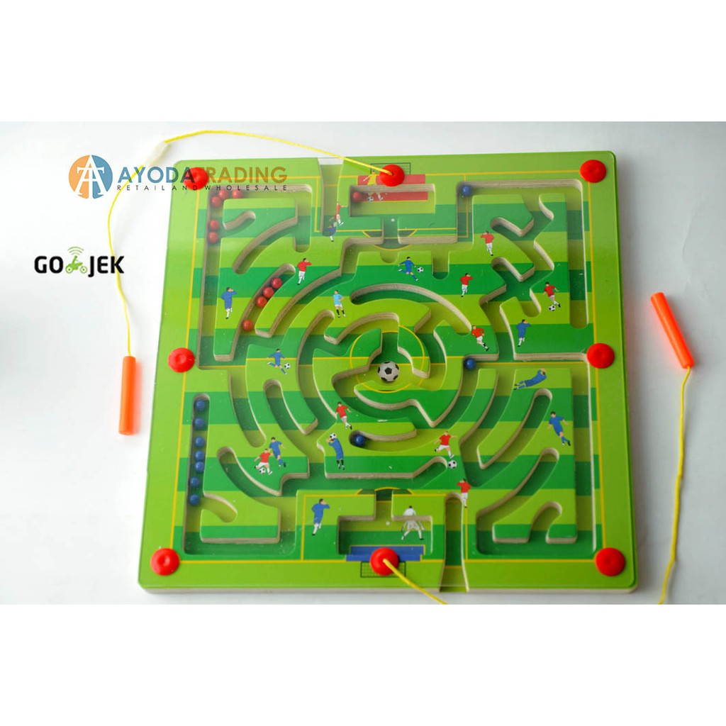 Magnet Pen Tracing Game Early Learning Mainan Edukasi Board Game