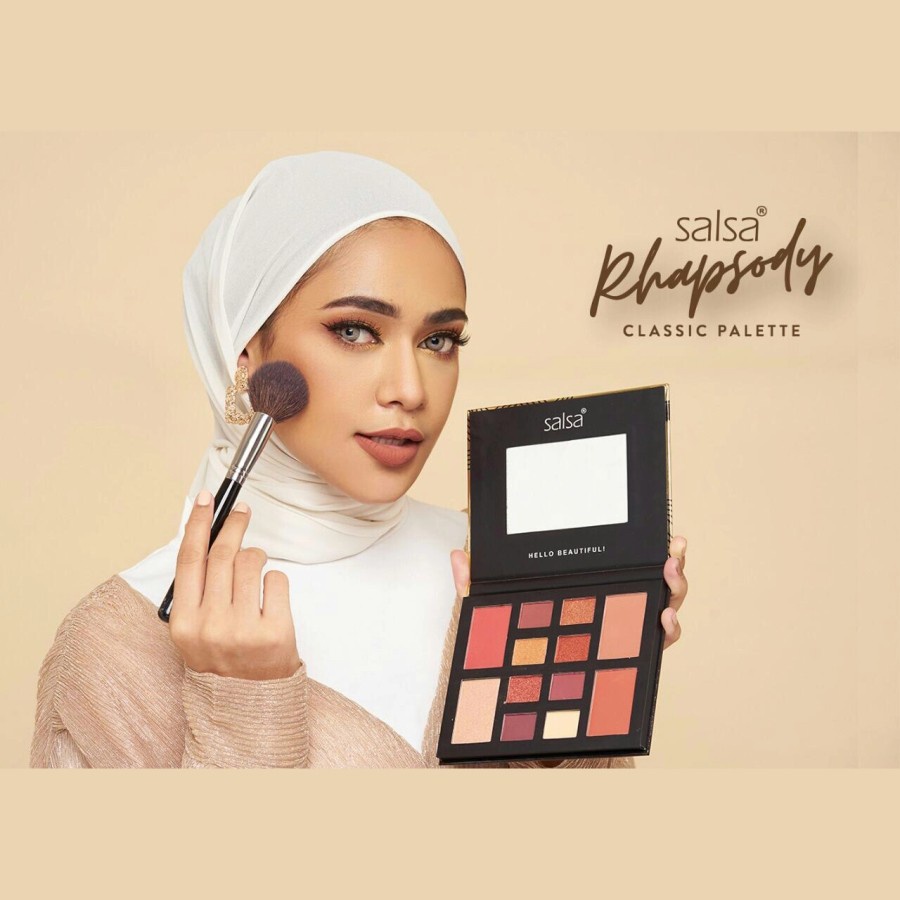 ★ BB ★ SALSA Rhapsody Face Palette - Palet Eyeshadow Blush On Contour Highlighter