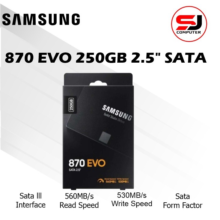 SAMSUNG SSD 870 EVO 250GB / 2.5&quot; SATA 5 years warranty