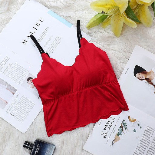 ♕ Tmall ♕ TM-096 TANKTOP BRA 2021 WITH CUP BH SINGLET WANITA IMPORT ATASAN WANITA TERBARU-7